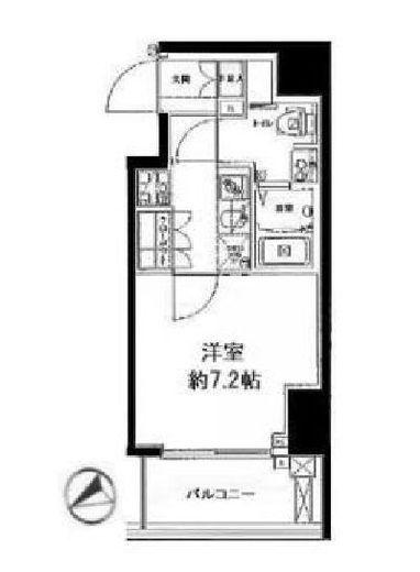 ジェノヴィア浅草橋グリーンヴェール　801号室　間取り