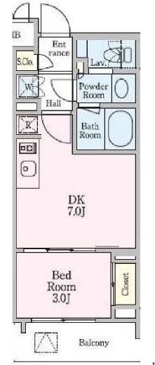 クレストコート押上　402号室　間取り