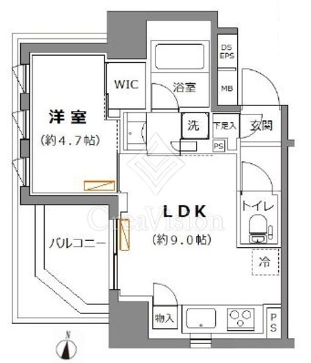 ルフォンリブレ蔵前コンセール　201号室　間取り