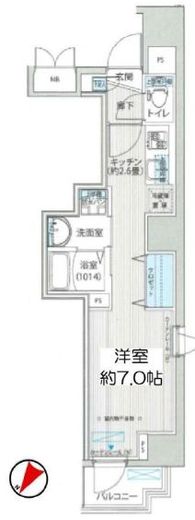 トモヤレジデンス蔵前　202号室　間取り