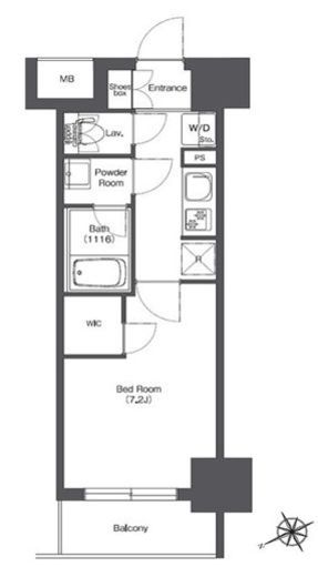BPRレジデンス門前仲町　710号室　間取り