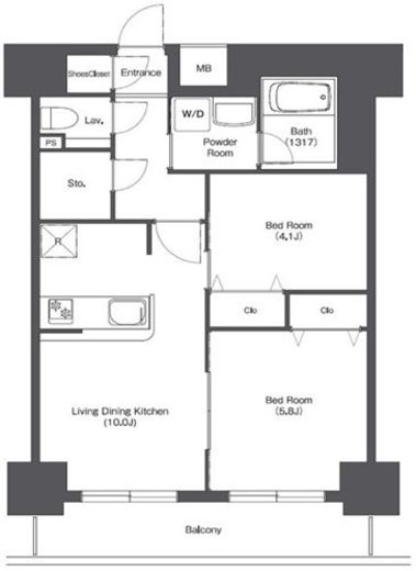 BPRレジデンス門前仲町　805号室　間取り