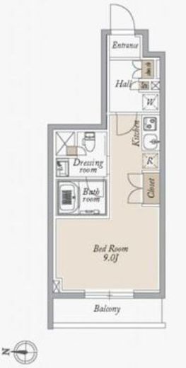 オーキッドレジデンス住吉　206号室　間取り
