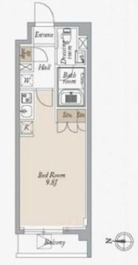 オーキッドレジデンス住吉　707号室　間取り