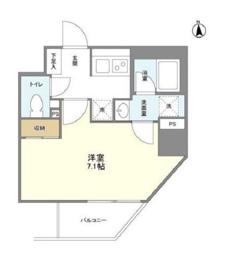 シェフルール新御徒町1　301号室　間取り