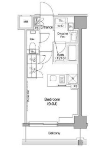 ザ・パークハビオ住吉　204号室　間取り