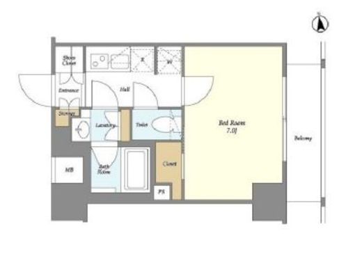 ザ・グランドブロッサム　403号室　間取り