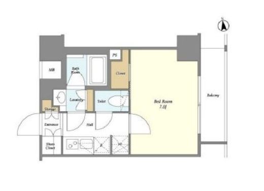 ザ・グランドブロッサム　702号室　間取り