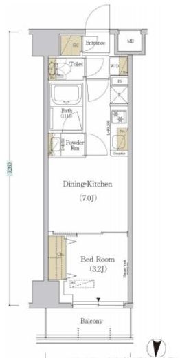 アーバネックス森下4　203号室　間取り