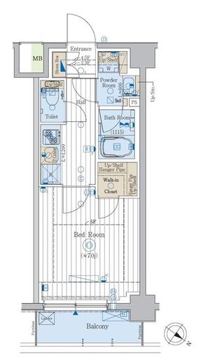 プラージュリュー押上　403号室　間取り