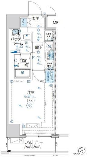 アルテシモヴェント　302号室　間取り