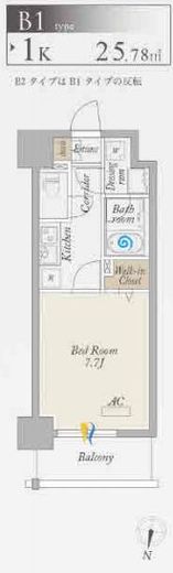 オーキッドレジデンス森下　302号室　間取り