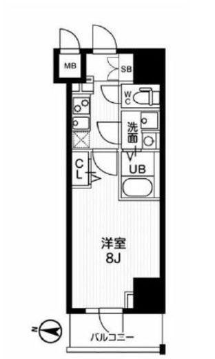 ジェノヴィア両国4スカイガーデン　302号室　間取り