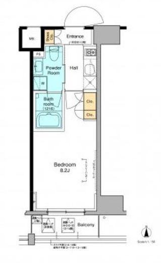 プラウドフラット木場2　1102号室　間取り