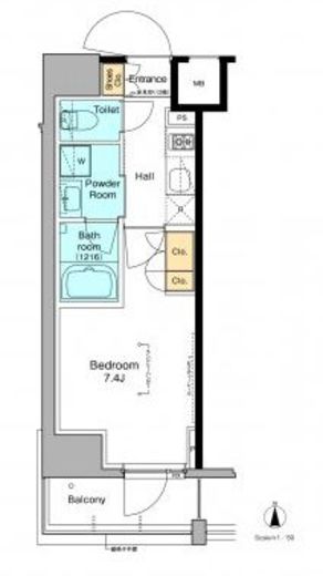 プラウドフラット木場2　901号室　間取り