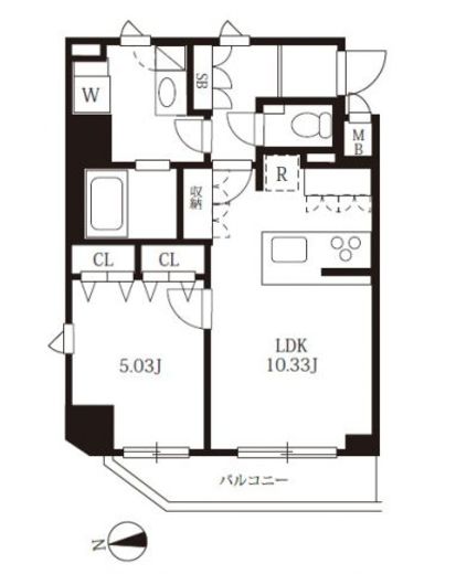 MAXIV浅草 (マキシヴ浅草)　803号室　間取り