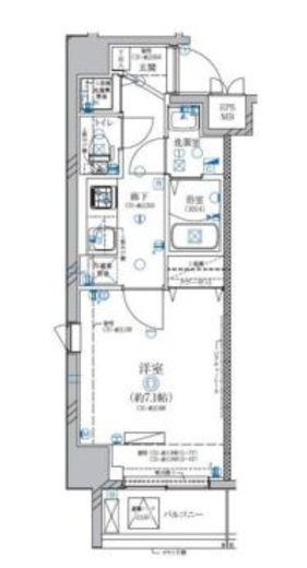 ディアレイシャス両国　501号室　間取り