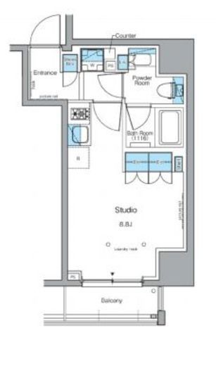 ルフォンプログレ上野公園　901号室　間取り