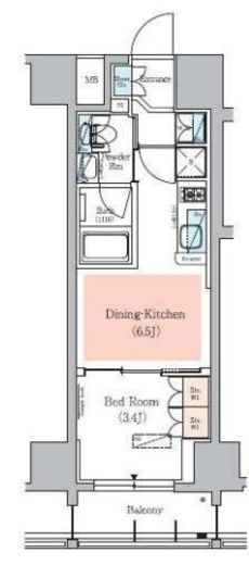 アーバネックス秋葉原イースト3　202号室　間取り