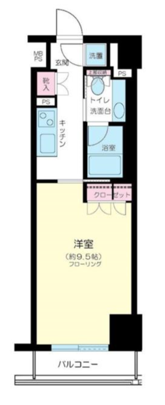 コンパートメント東京中央　503号室　間取り
