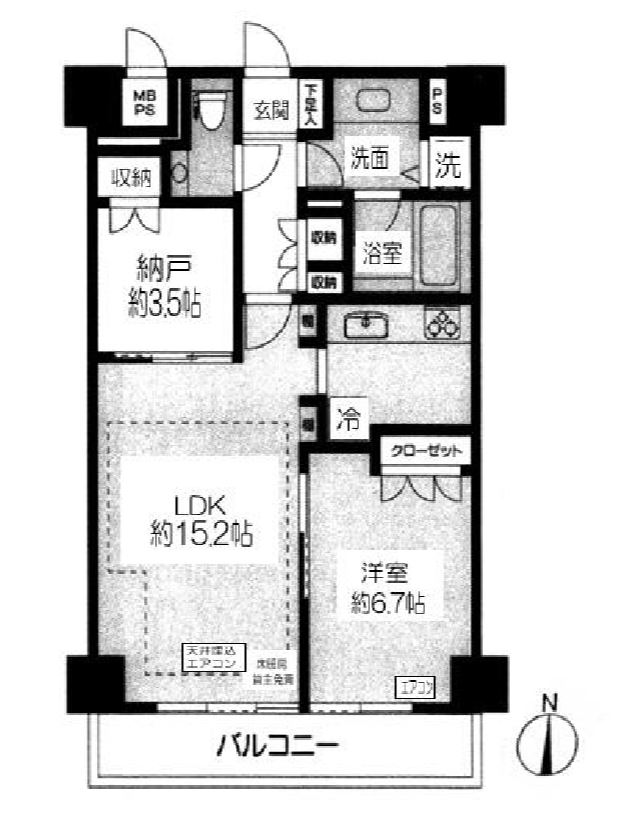 コンパートメント東京中央　13F号室　間取り