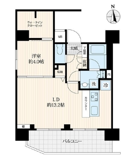 ログ御徒町　1002号室　間取り