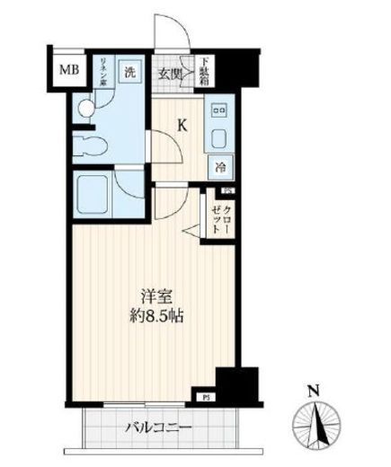 ログ御徒町　204号室　間取り