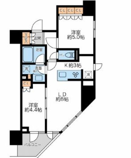 プライマル浅草言問通　405号室　間取り
