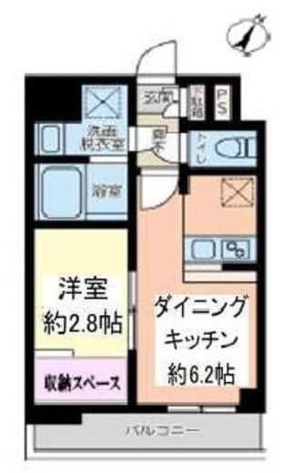 ドゥーエ浅草橋2　204号室　間取り