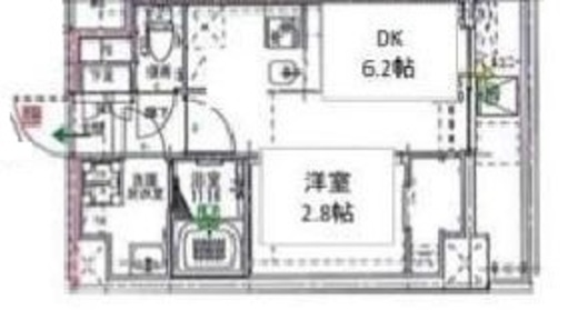 ドゥーエ浅草橋2　704号室　間取り