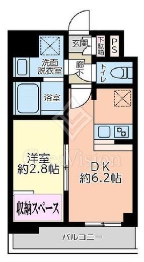 ドゥーエ浅草橋2　804号室　間取り