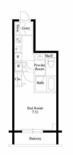 パセオ上野御徒町　603号室　間取り