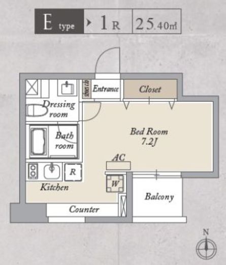 プライマル両国イースト　303号室　間取り