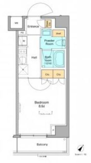 プラウドフラット根津谷中　304号室　間取り