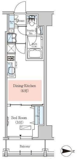 アーバネックス深川住吉2　1303号室　間取り