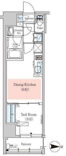 アーバネックス深川住吉2　1304号室　間取り