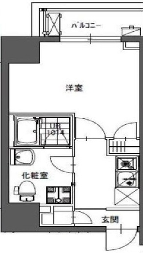 ラシーヌ東上野　801号室　間取り