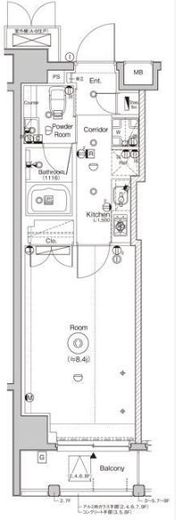 シーフォルム森下2　402号室　間取り