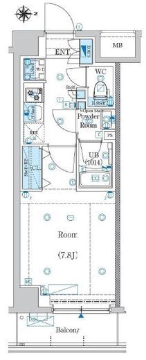 エストゥルース両国2　303号室　間取り