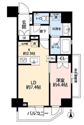 オープンレジデンシア錦糸町　203号室　間取り