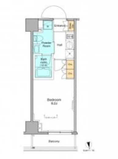 プラウドフラット浅草　703号室　間取り
