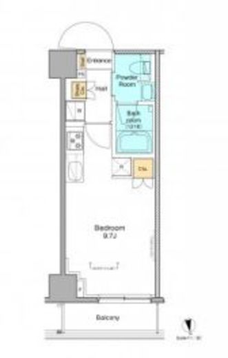 プラウドフラット浅草　705号室　間取り