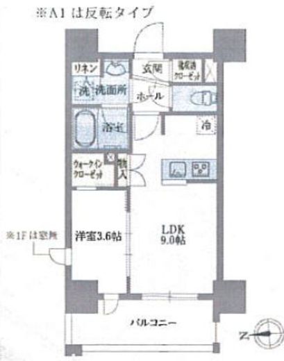 ライトテラス浅草　401号室　間取り