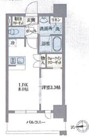 ライトテラス浅草　406号室　間取り