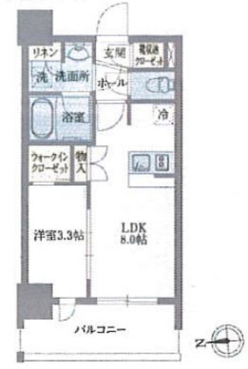 ライトテラス浅草　507号室　間取り