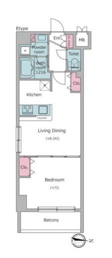 ライトテラス押上　201号室　間取り