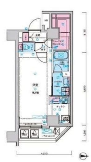ジェノヴィア両国5スカイガーデン　901号室　間取り
