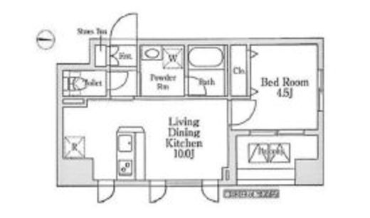 セヴェランス錦糸町　207号室　間取り