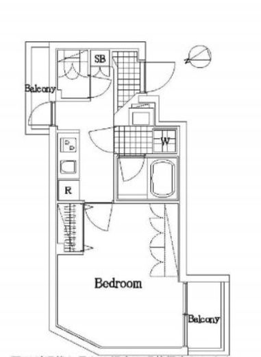 ザ・レジデンス・オブ・トーキョーT12　301号室　間取り