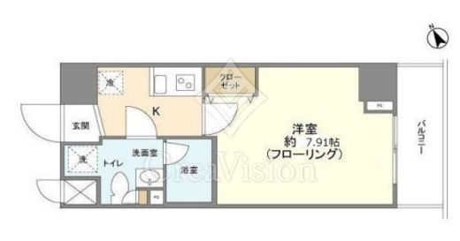 メインテラス上野　801号室　間取り